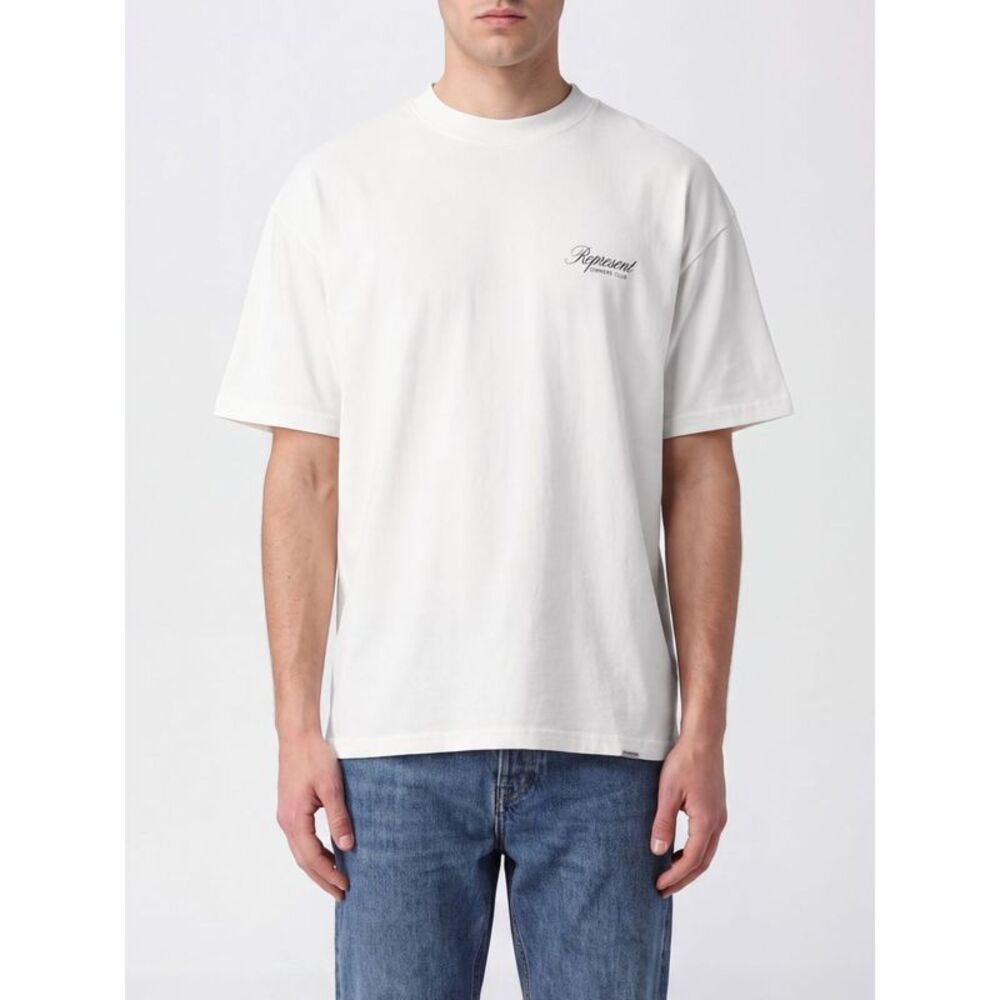 Represent Men Relaxed Fit Cotton T-Shirt Represent With Back Logo